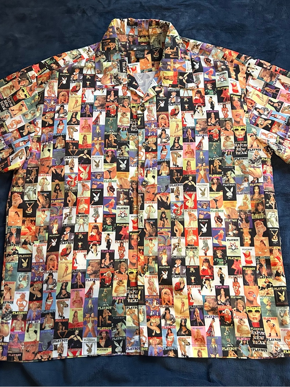 Vintage PLAYBOY Short Sleeve Button-Front Shirt